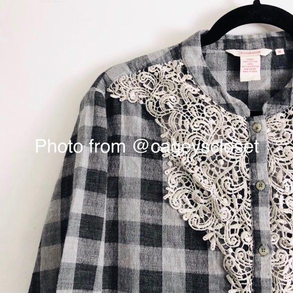 Sundance Redford Catalog Cassidy Plaid Shirt XL - Picture 4 of 5